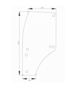 VITRE PORTE GAUCHE JOHN DEERE R198624