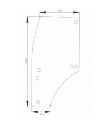 VITRE PORTE GAUCHE JOHN DEERE R198624