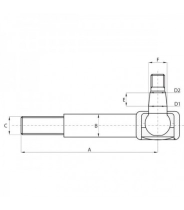 ROTULE DE DIRECTION ADAPTABLE FORD 83929289 D5NN3289A E1NN3289AA