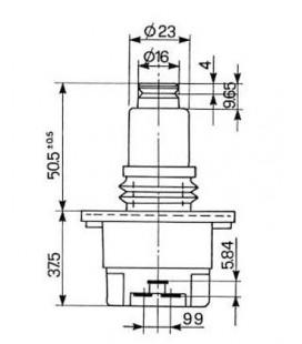 CONTACTEUR A PIED DE VALVE DE CONTROLE ADAPTABLE TRACTEURS FORD NEW HOLLAND 83958354 E2NN7Z155BD