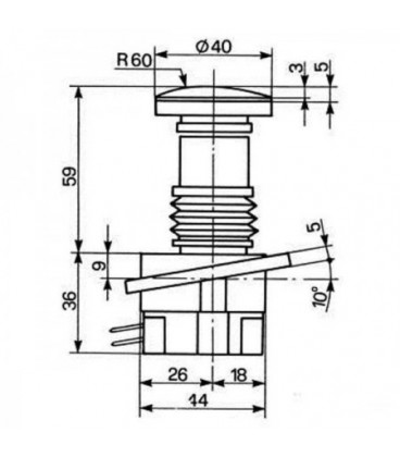 CONTACTEUR A PIED ADAPTABLE SUR TRACTEURS FORD NEW HOLLAND 83960216 E7NN7Z155AA