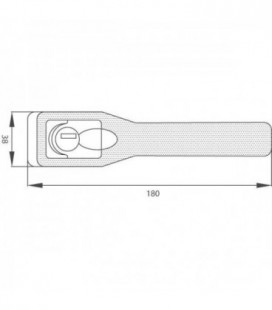 POIGNEE DE PORTE EXTERIEURE ADAPTABLE SUR TRACTEURS FORD 83952261