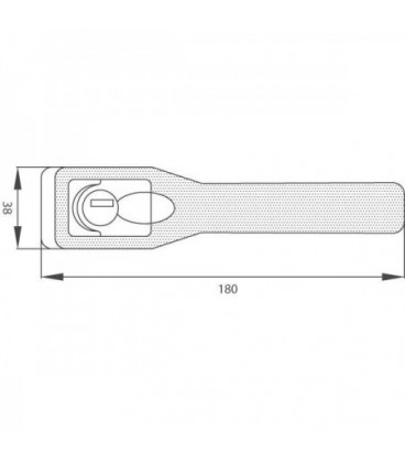 POIGNEE DE PORTE EXTERIEURE ADAPTABLE SUR TRACTEURS FORD 83952261