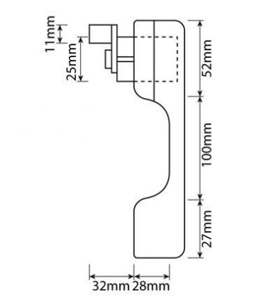 POIGNEE EXTERIEURE DE PORTE ADAPTABLE FORD CASE IH ET MC CORMICK K303755 83944249 E3NN9422600AA11M