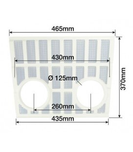 CALANDRE PLASTIQUE ADAPTABLE TRACTEURS FORD 81824198 D1NN8151B