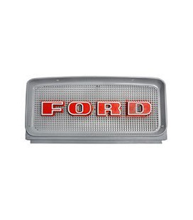 GRILLE SUPERIEURE DE CALANDRE AVEC LOGO ADAPTABLE TRACTEURS FORD 81823928 C9NN8A163AG