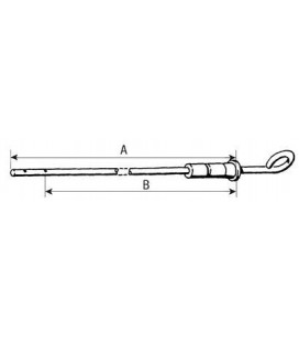 JAUGE HUILE MOTEUR 206MM ADAPTABLE TRACTEURS FORD 83905287 83918846 83982499 87801534 D4NN6750B D6NN6750B E9NN6750BA