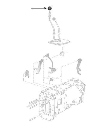 BOULE DE LEVIER DE VITESSES FEMELLE 5/16" ADAPTABLE FORD 7W7213B 81804882 957E7213A C5NN7213A