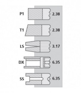 JEU DE 5 SEGMENTS 91.49MM ADAPTABLE PERKINS FORDSON SUPER DEXTA LANDINI MASSEY FERGUSON 745661M1 745661M91