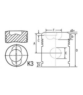 PISTON ADAPTABLE DEUTZ 02239106 04151131