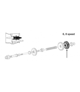 PIGNON DOUBLE 36/46 DE BOITE ADAPTABLE MASSEY FERGUSON 891904M1 880957M1