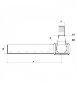 ROTULE DE DIRECTION ADAPTABLE MASSEY FERGUSON 1808432M1 1860408M2