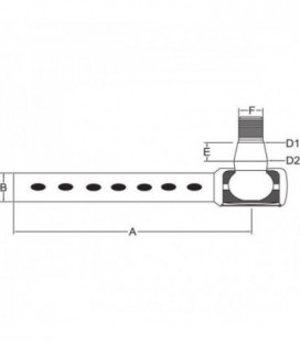 ROTULE DE DIRECTION ADAPTABLE MASSEY FERGUSON 182510M91 1860610M91 186061M91