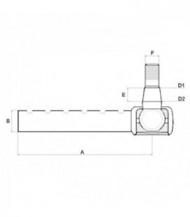 ROTULE DE DIRECTION ADAPTABLE MASSEY FERGUSON 881736M92 898050M92 963916M1