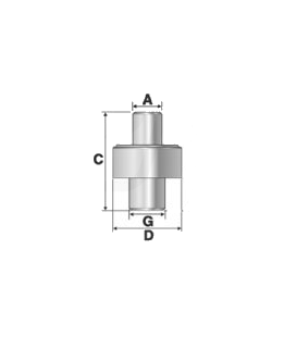 AXE DE PIVOT DE PONT AVANT ADAPTABLE MASSEY FERGUSON ET LANDINI 3428971M1 3429558M1 3429586M1