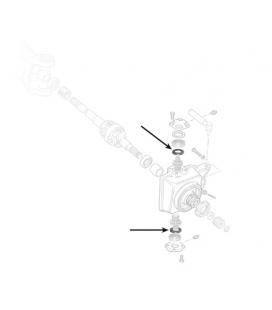 JOINT DE PIVOT DE PONT AVANT ADAPTABLE MASSEY FERGUSON ET LANDINI 3009744X1 3426823M1