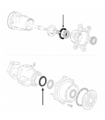 JOINT SPI DE REDUCTEUR ET DE TROMPETTE ADAPTABLE MASSEY ET LANDINI 395521X1