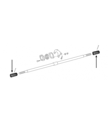 MANCHON D'ACCOUPLEMENT TRANSMISSION PONT AVANT ADAPTABLE MASSEY FERGUSON 1441932X1 3010930X1 3384857M2 3384857M3