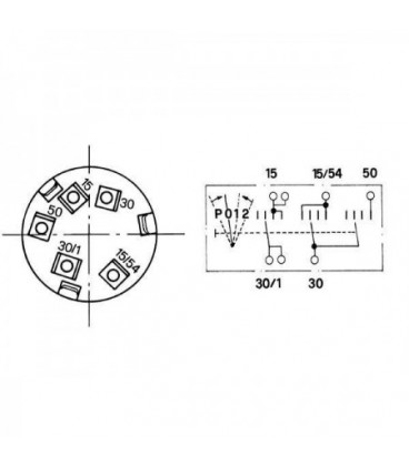 CONTACTEUR DE DEMARRAGE ADAPTABLE MASSEY FERGUSON ET LANDINI 1424109M92 3302034M91 3305189M92 14120000