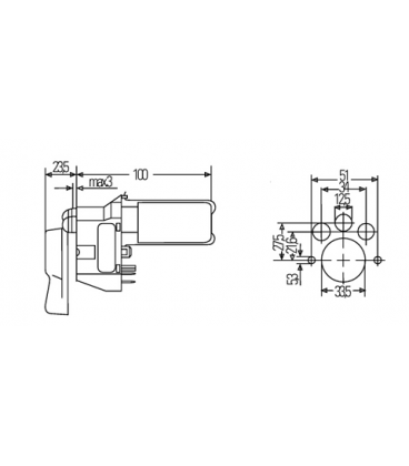 CONTACTEUR DE CLIGNOTANT ADAPTABLE MASSEY FERGUSON ET LANDINI 1682977M1 6RZ004222807