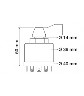 CONTACTEUR DE CLIGNOTANT ADAPTABLE MASSEY FERGUSON 3101795M1 881670M1