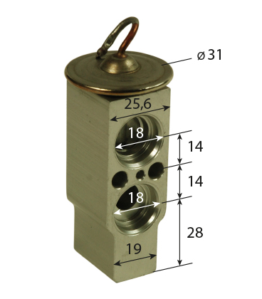 VALVE D'EXPANSION DE CLIMATISATION ADAPTABLE MASSEY FERGUSON 3902334M91 3904623M1