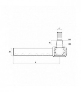 ROTULE DE DIRECTION 1332805C2 ADAPTABLE CASE IH 