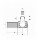 ROTULE DE DIRECTION ADAPTABLE CASE IH 1927615ZP 3217279R1 3217282R1 1531204C1 3221931R91