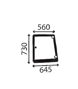 VITRE LATERALE GAUCHE ADAPTABLE NEW HOLLAND ET CASE IH 5182189 