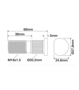 GOUJON DE ROUE ADAPTABLE VALTRA VALMET 31132410 V31132410 655835 V655835