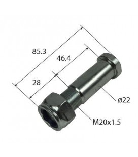 AXE D22 LONGUEUR 45 DE VERIN DE DIRECTION ADAPTABLE RENAULT