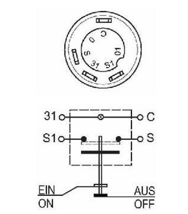 BOUTON POUSSOIR DE PRISE DE FORCE ADAPTABLE RENAULT FENDT 7700004831 7700007392 7704001120 G395970100022