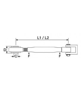 STABILISATEUR DE RELEVAGE ADAPTABLE RENAULT CLAAS 7700066105 7700018995