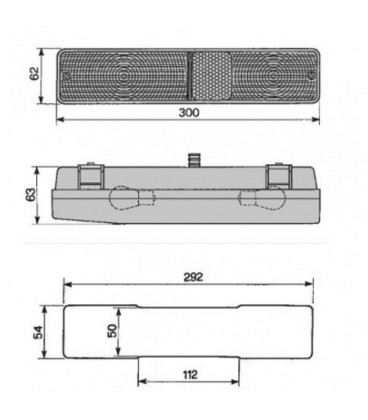 FEU ARRIERE DROIT OU GAUCHE ADAPTABLE RENAULT CLAAS 7700032208