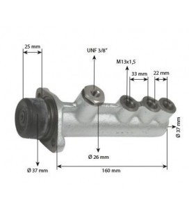 MAITRE CYLINDRE EMETTEUR DE FREIN ADAPTABLE RENAULT CLAAS ARES 7700041358