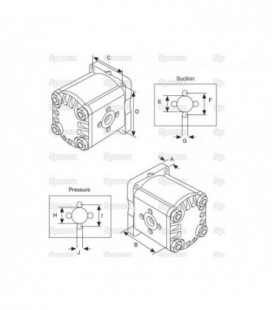 POMPE HYDRAULIQUE ADAPTABLE FIAT SOMECA 1930398 8282449