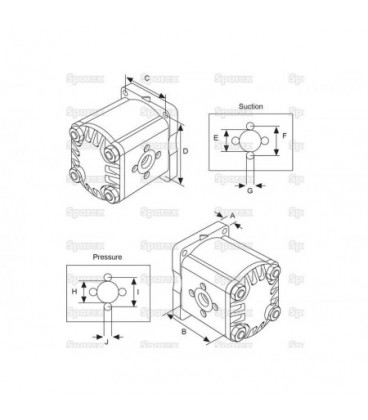 POMPE HYDRAULIQUE ADAPTABLE FIAT SOMECA 1930398 8282449