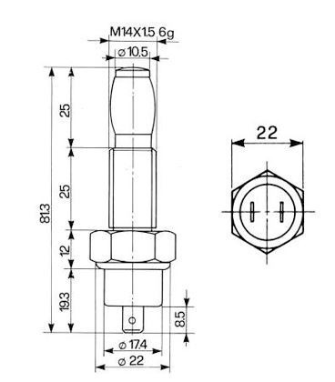 CONTACTEUR DE FEUX STOP ADAPTABLE RENAULT CLAAS 7700007479 7700013365