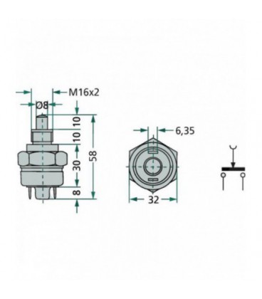 INTERRUPTEUR DE SECURITE ADAPTABLE RENAULT CLAAS 6005010929 7700037337 7700049180