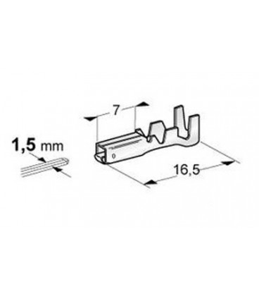 COSSE FEMELLE NON ISOLEE POUR CONNECTEUR SUPERSEAL