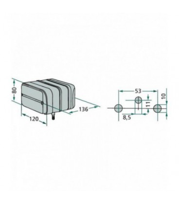 BLOC FEUX AVANT ET ARRIERE ADAPTABLE RENAULT CLAAS 04129000 6000102421 6000166392