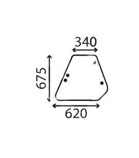 VITRE LATERALE DROITE OU GAUCHE ADAPTABLE FIAT 5124412