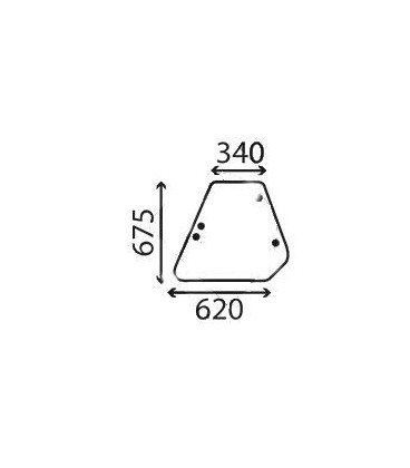 VITRE LATERALE DROITE OU GAUCHE ADAPTABLE FIAT 5124412