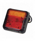 FEU ARRIERE CARRE LED 12/24V