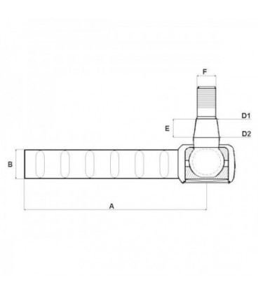 ROTULE DE DIRECTION GAUCHE ADAPTABLE FORD 81822050 C5NN3281B C7NN3281A