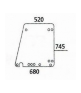 VITRE DE PORTE SUPERIEURE GAUCHE ET DROITE CLAIRE 247811030102