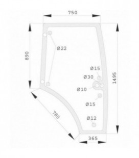 VITRE DE PORTE GAUCHE AD RENAULT 7700073324