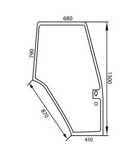 VITRE DE PORTE DROITE NEW HOLLAND  402016A 82000367 82000397