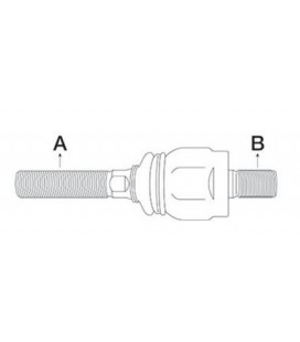 ROTULE AXIALE DE DIRECTION ADAPTABLE CASE IH ET STEYR 112508A1 133743602