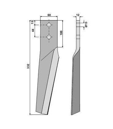 DENT DE HERSE ADAPTABLE RH29 "MASCHIO"